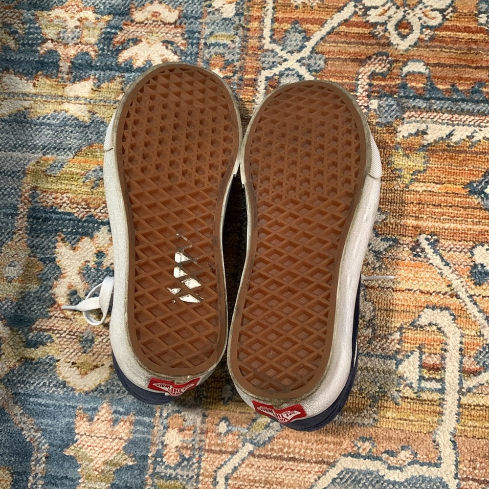 Vans Old Skool Blue Suede Sneakers - Picture 3 of 9